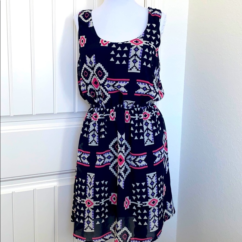 Speed Control Tribal Print Dress